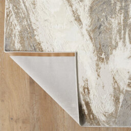 Santa Monica Modern Abstract Grey & Beige Shimmer Effect Large Rug With Soft Textured Finish 290 X 200Cm - thumbnail 4