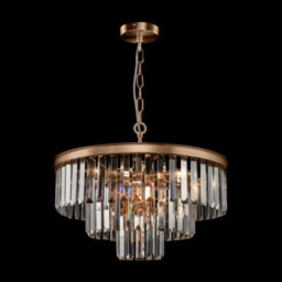 Luminosa Lighting Luminosa Classic Revero 7 Light Brass Pendant Ceiling Light - thumbnail 2