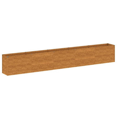 Berkfield Durable Garden Raised Bed 482X50X69 Cm Corten Steel - image 1