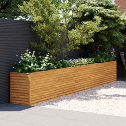 Berkfield Durable Garden Raised Bed 482X50X69 Cm Corten Steel - thumbnail 2