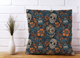 Warren Reed Designer Shark On A Beach Holiday Cushions 45Cm X 45Cm - thumbnail 2