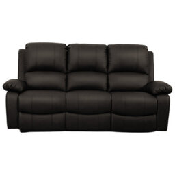 Comfy Living Reclining Faux Leather Sofa Set In Brown - 3 Piece, 2 Piece - thumbnail 2