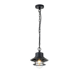 Luminosa Lighting Elstead Copenhagen Outdoor Dome Wall Lamp Black, Ip44 - thumbnail 1