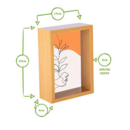 "Nicola Spring 5 X 7"" Deep Photo Frames - Black - 3D Deep Box Picture Frame Portrait Display Case (20 X 15Cm) - Set Of 5" - thumbnail 4