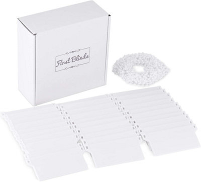 First Blinds Vertical Blind Set 30 Bottom Weights And 6 Meter Chain 89mm (3.5 Inches)-Replacement Spares - image 1