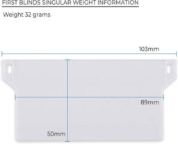 First Blinds Vertical Blind Set 30 Bottom Weights And 6 Meter Chain 89mm (3.5 Inches)-Replacement Spares - thumbnail 2