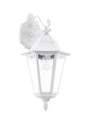 Elegant Ip44 Outdoor Wall Light - Traditional White Lantern For Porches - image 1