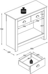 Vcm Chest Of Drawers Sideboard Drawer Balusa S - thumbnail 6