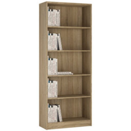 Furniture To Go 4 You Tall Wide Bookcase In Sonama Oak - thumbnail 1