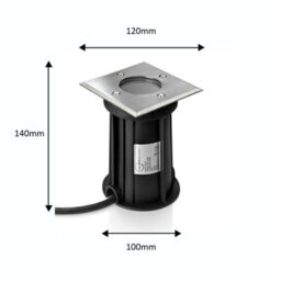 Auraglow Remote Control Colour Changing Outdoor Deck Light - Square - 2 Pack - thumbnail 5