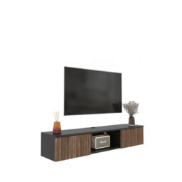 Decorotika Modern Elia Tv Unit With Storage Without Shelf Black And Alina - thumbnail 5
