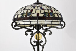 Belofay Tiffany Floor Lamps, Antique Stained Glass Handmade Tiffany Lights Floor Lamps 16X62 Inchs - thumbnail 7