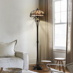 Belofay Tiffany Floor Lamps, Antique Stained Glass Handmade Tiffany Lights Floor Lamps 16X62 Inchs - thumbnail 4