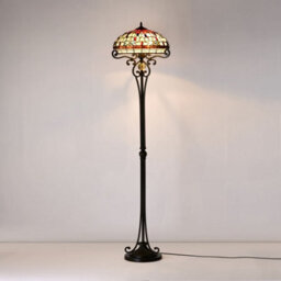 Belofay Tiffany Floor Lamps, Antique Stained Glass Handmade Tiffany Lights Floor Lamps 16X62 Inchs - thumbnail 5