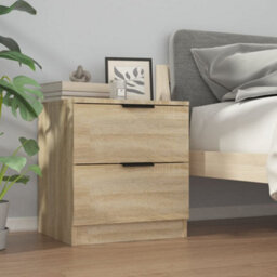 Berkfield Bedside Cabinets 2 Pcs Sonoma Oak Engineered Wood - thumbnail 8