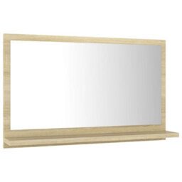 Walplus Bathroom Mirror Sonoma Oak 60X10.5X37 Cm Engineered Wood - thumbnail 3