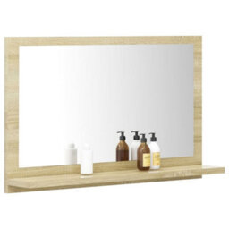 Walplus Bathroom Mirror Sonoma Oak 60X10.5X37 Cm Engineered Wood - thumbnail 4