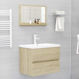 Walplus Bathroom Mirror Sonoma Oak 60X10.5X37 Cm Engineered Wood - thumbnail 6