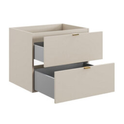 Heze Furniture Dalia Bathroom Cabinet 60Cm With 2 Drawers And Basin - Cashmere - thumbnail 5