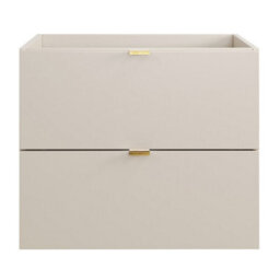 Heze Furniture Dalia Bathroom Cabinet 60Cm With 2 Drawers And Basin - Cashmere - thumbnail 4