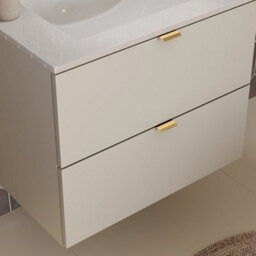 Heze Furniture Dalia Bathroom Cabinet 60Cm With 2 Drawers And Basin - Cashmere - thumbnail 6