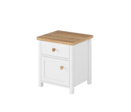 Arte Sleek And Practical Bedside Cabinet With Drawer And Door (H)510mm (W)450mm (D)420mm - Organising Furniture For Children's Bedroom