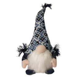 Samuel Alexander 35Cm Battery Operated Light Up Sitting Christmas Gonk In Light Blue - thumbnail 8