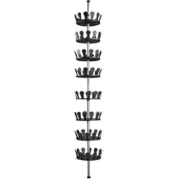 Tectake 48 Pair Shoe Rack 8 Tier Shelf Organiser Storage Stand Holder  -  - Black