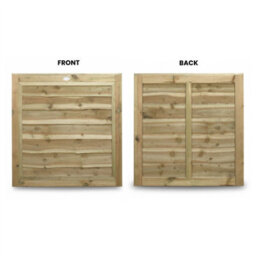 Premier Garden Supplies Garden Gate Waney Larch Lap H.3Ft X W.3Ft Fully Framed Wooden Pressure Treated Pedestrian Affordable Timber Garden Door - thumbnail 8