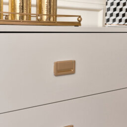 Melody Maison Large 3 Drawer Chest Of Drawers And Pair Of Bedside Tables - Elle Stone Range - thumbnail 6