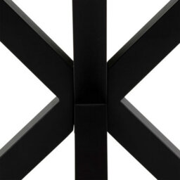 Wyld Haus Perth 120Cm Round Oak Veneer Dining Table With Matt Black Metal Legs - thumbnail 6