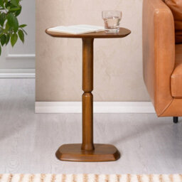 MH London Firma Side Table Solid Wood Bedside Table For Living Room And Bedroom - thumbnail 3