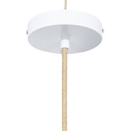 Wyld And Coco Bohonest Pendant Lamp - Natural Rattan With Vibrant Yellow Velvet Shade, Adjustable Cord, W45 X D45 X H167Cm - thumbnail 6