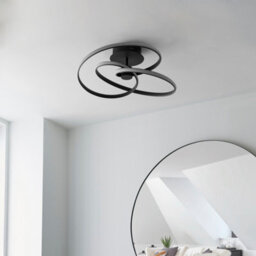 Anson Lighting Keena Sand Black Integrated Led Semi Flush Ceiling Fitting - thumbnail 5