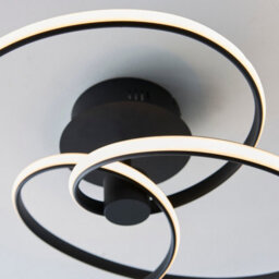 Anson Lighting Keena Sand Black Integrated Led Semi Flush Ceiling Fitting - thumbnail 8