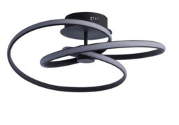 Anson Lighting Keena Sand Black Integrated Led Semi Flush Ceiling Fitting - thumbnail 4
