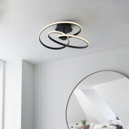 Anson Lighting Keena Sand Black Integrated Led Semi Flush Ceiling Fitting - thumbnail 2