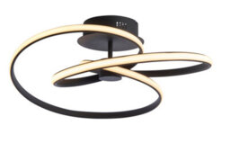 Anson Lighting Keena Sand Black Integrated Led Semi Flush Ceiling Fitting - thumbnail 3