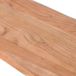 Wyld Haus Vouvant Live Edge Acacia Bench With Black Metal X-Frame - thumbnail 4