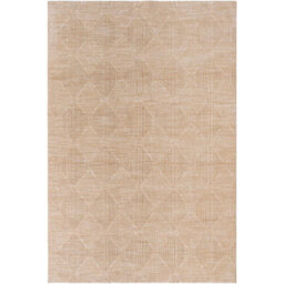 Livabliss Masterpiece-Modern Beige Brown Graphic Fringe Living Dining Bedroom Rug 152 X 225 Cm Easy Care, Non Shedding - thumbnail 2