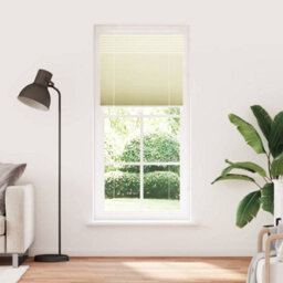Berkfield Pleated Blind Cream 90X200 Cm Fabric Width 89.4 Cm Polyester - thumbnail 2