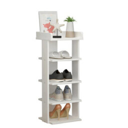 Living And Home 5 Tiers White Shoe Rack Shoe Storage Organizer Stand Space Saving Display Shelf - thumbnail 3
