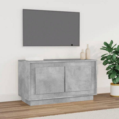 Walplus Tv Cabinet Concrete Grey 80X35X45 Cm Engineered Wood - image 1