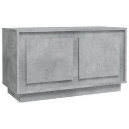 Walplus Tv Cabinet Concrete Grey 80X35X45 Cm Engineered Wood - thumbnail 2