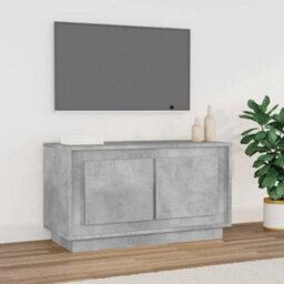 Walplus Tv Cabinet Concrete Grey 80X35X45 Cm Engineered Wood - thumbnail 1