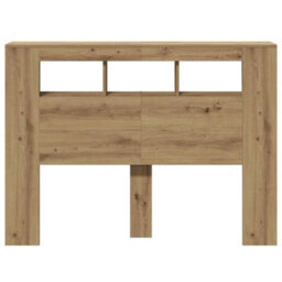 Walplus Led Headboard Artisan Oak 140X18.5X103.5 Cm Engineered Wood - thumbnail 6