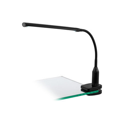 Adjustable Black Plastic Clamp Light With Dimmable Led Bulb - image 1