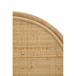 Orsina Sustainable Natural Rattan Table, Decorative Frame Garden Furniture, Elegant Open Weave Garden Table - thumbnail 7