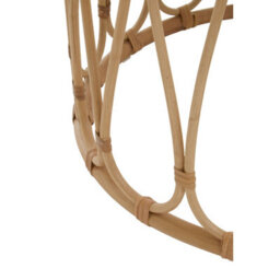 Orsina Sustainable Natural Rattan Table, Decorative Frame Garden Furniture, Elegant Open Weave Garden Table - thumbnail 5