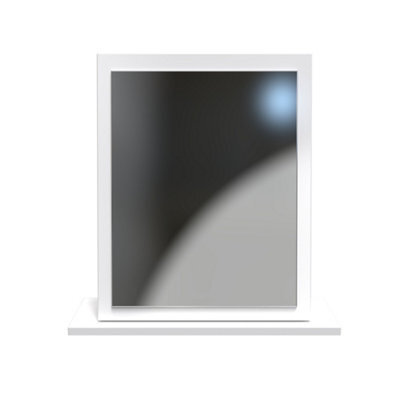 Windsor Mirror In White Gloss (Ready Assembled) - image 1